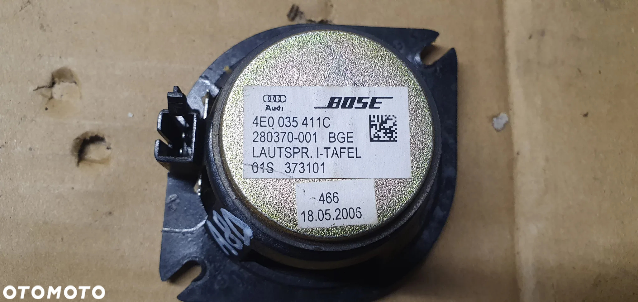 Głośnik deski konsoli BOSE Audi A8 D3 4E0035411C - 4