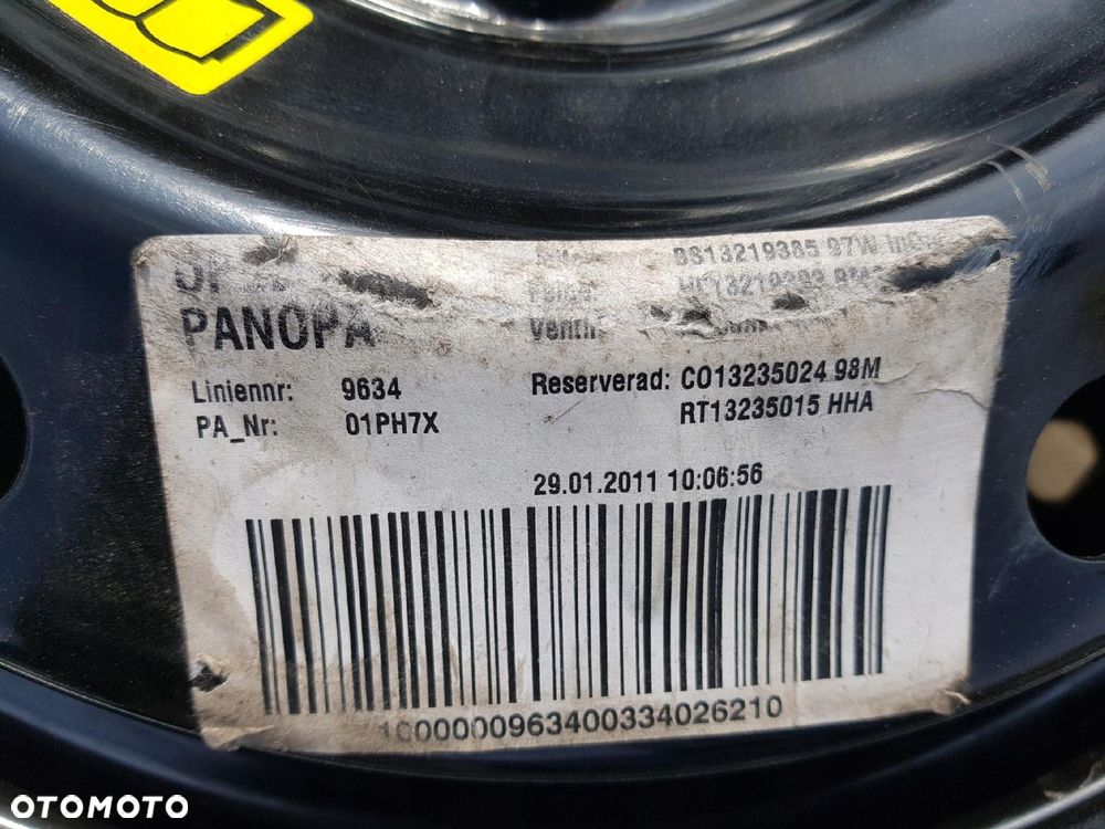 OPEL INSIGNIA I A 08-17r KOŁO DOJAZDOWE 17 5X120 - 8