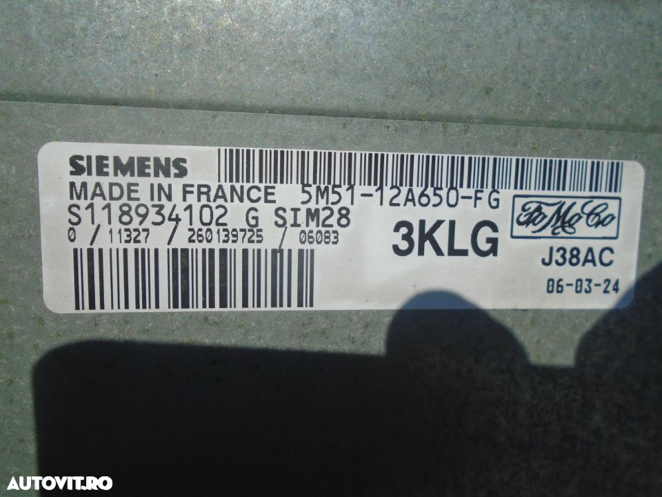 Calculator motor Ford Focus 2 1.6 16v din 2007 HWDA - 2