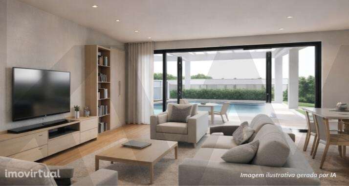 Moradia Térrea contemporânea T3 com piscina I Fernão Ferro - Grande imagem: 2/24