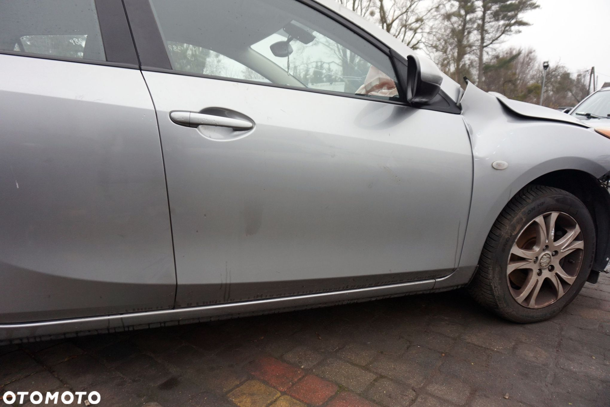DRZWI PRZEDNIE PRAWE 3 II BL 5D HB 38P  SREBRNY MAZDA 2009-2013 - 2