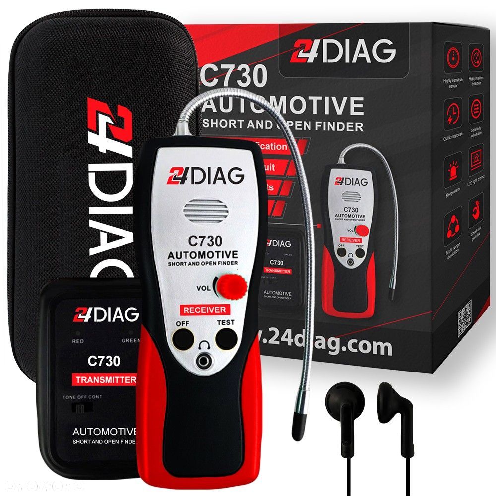 24DIAG C730 TESTER MIERNIK CIĄGŁOŚCI PRZEWODÓW KABLI PRZEWODÓW - 1