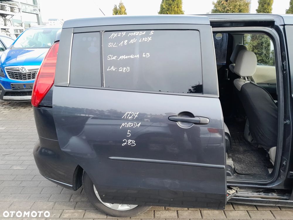 MAZDA 5 DRZWI PRAWE PRZESÓWNE PRAWE BOCZNE TYLNE KOLOR: 28B - 1