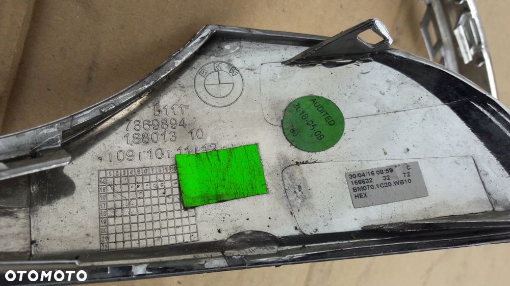CHROM ZDERZAKA PRAWY BMW 7 G11 G12 7362696 7369894 - 5