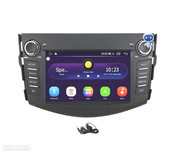 AUTO RADIO GPS ANDROID 10 PARA TOYOTA RAV4 06-12 7"