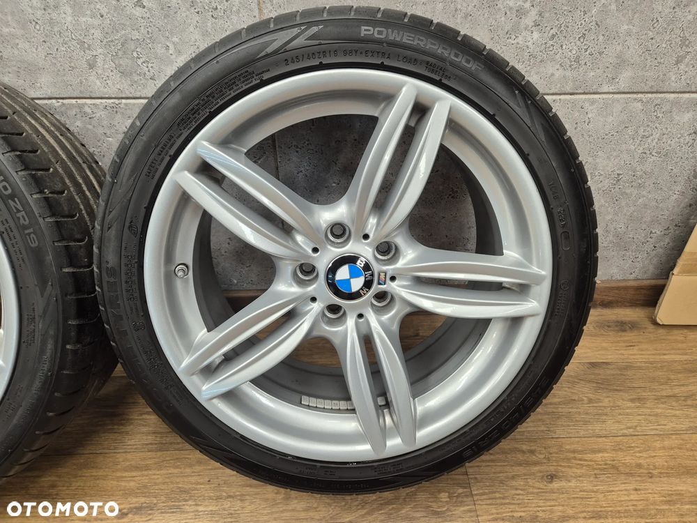 BMW ALU FELGI KOŁA 19" 5x120 STYLING 351 F10 F06 F12 F13 F11 ORYGINALNY LAKIER 8,5J ET33 M-PAKIET KOMPLET + OPONY 245-40 21r - 6