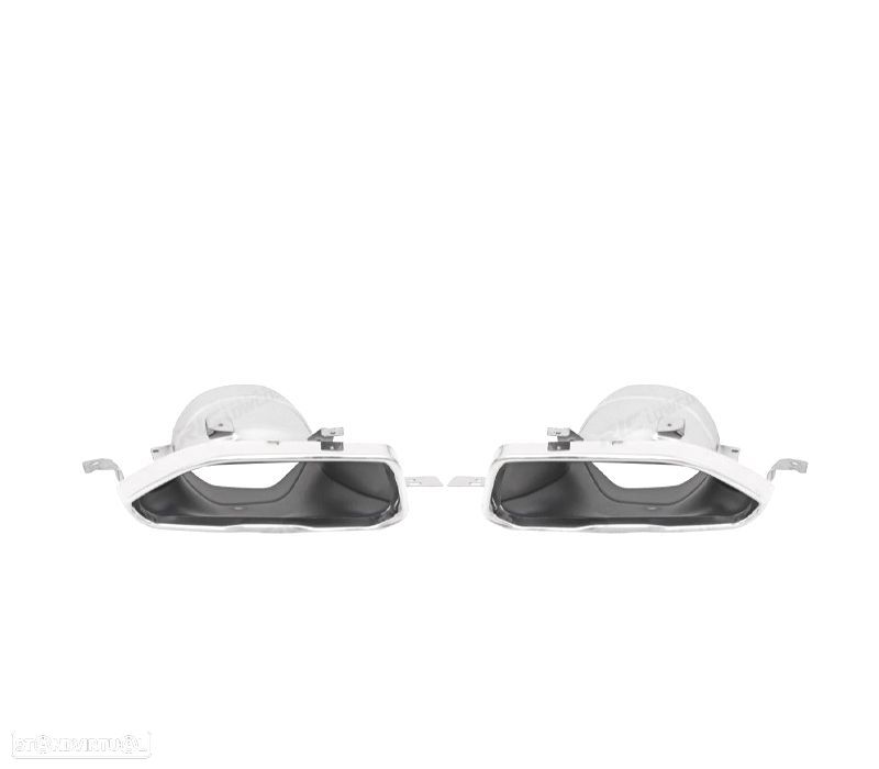 PONTEIRAS DE ESCAPE BMW G20 G21 23-25 LOOK M PERFORMANCE PRATEADAS - 2