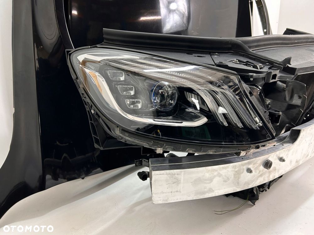MERCEDES W222 LIFT PRZÓD ZDERZAK PAS LAMPY MASKA CHŁODNICE - 4