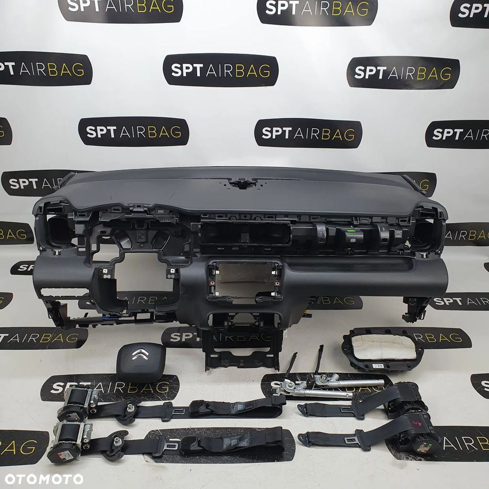 CITROEN C3 AIRCROSS DESKA ROZDZIELCZA KONSOLA KOKPIT PULPIT PODUSZKI AIRBAG AIR BAG PASY KIT SET - 1