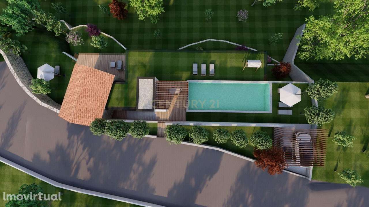 Luxuosa Moradia em Construção com Vista para o Rio e Montanha - Grande imagem: 3/24