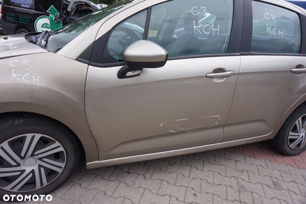 DRZWI PRZEDNIE LEWE C3 II KCH  BEŻOWY CITROEN 2009-2016 - 4