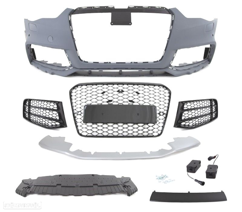 PARA-CHOQUES AUDI A5 8T LOOK RS5 12-16 COM PDC + LIP SPOILER FRONTAL - 4