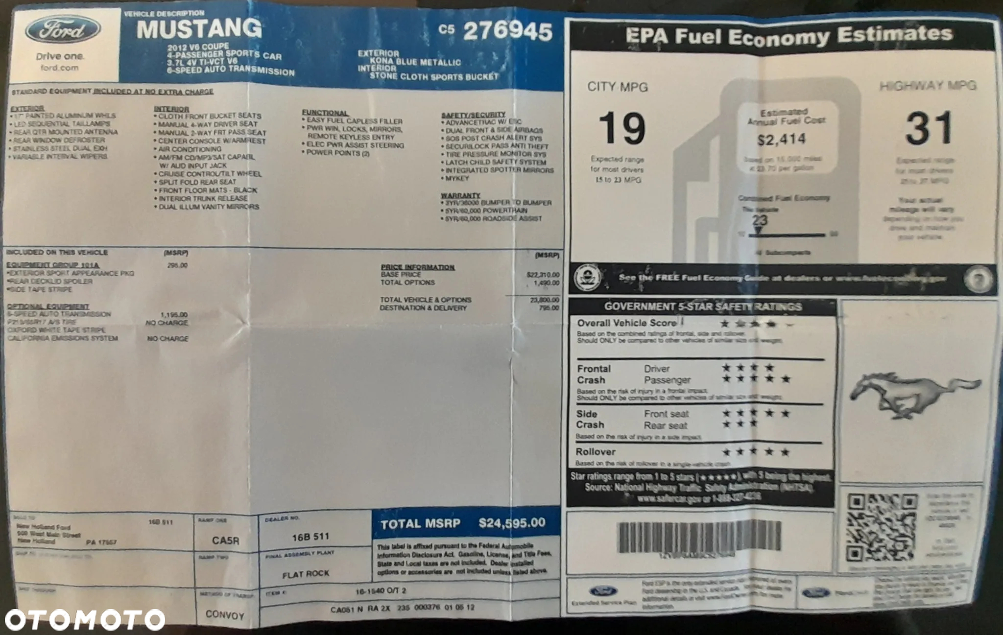 Ford Mustang 3.7 V6 Premium - 37