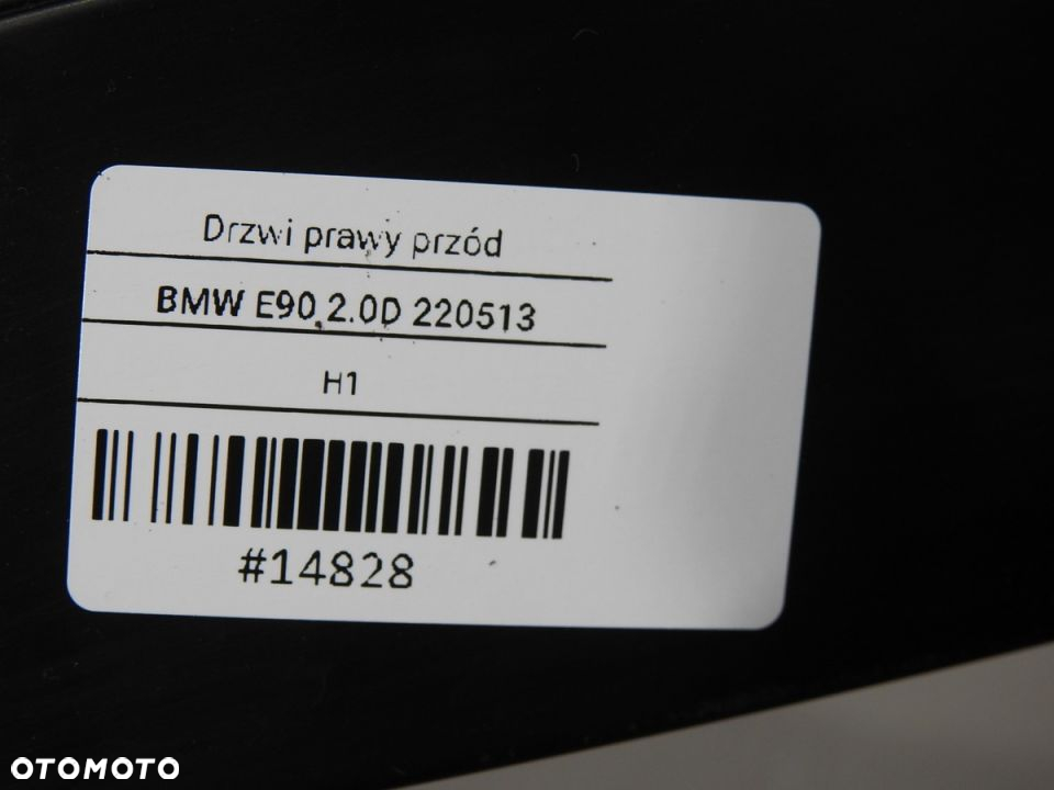 DRZWI PRAWY PRZÓD PRZEDNIE 475/9 BMW E90 - 13