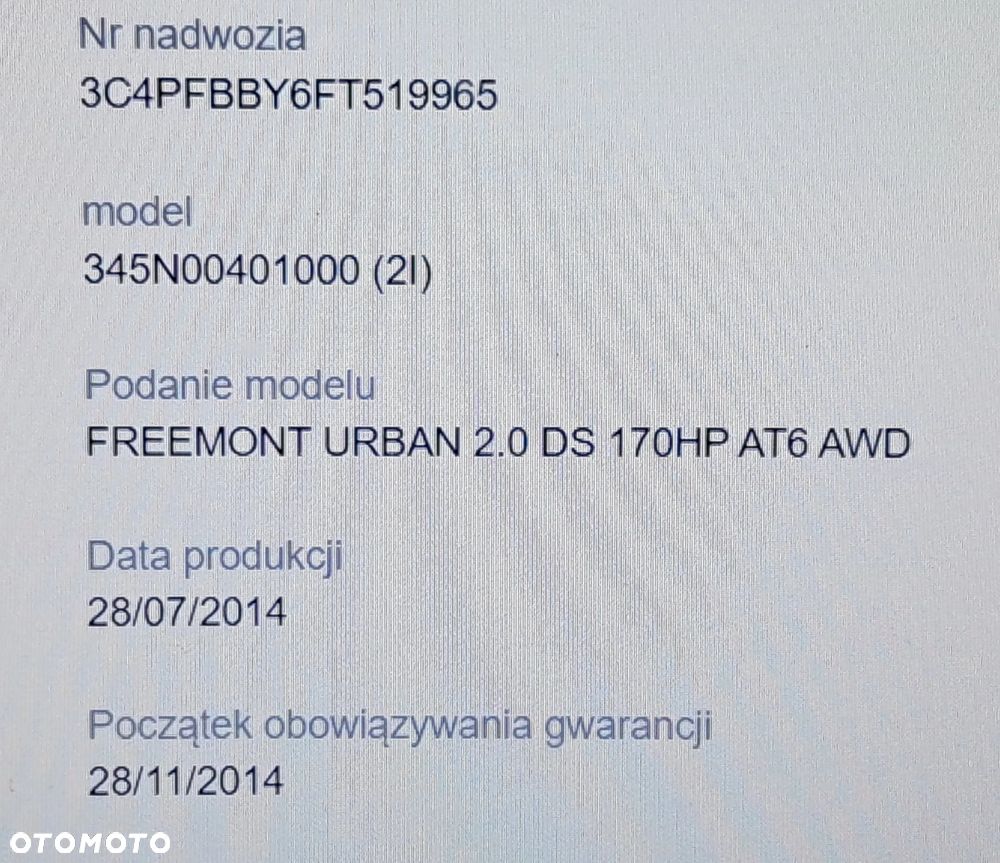 Fiat Freemont 2.0 Multijet 16V DPF Automatik Allrad Urban - 12