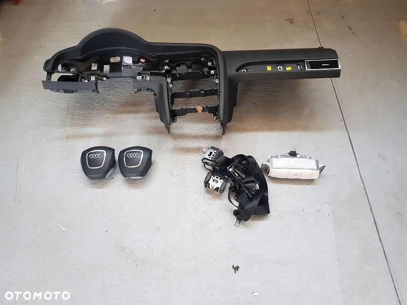AUDI A6 C6 DESKA KONSOLA AIRBAG PASY ORYG CZARNA - 1