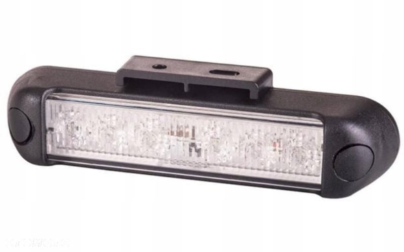 LAMPA OSTRZEGAWCZA BŁYSKOWA LED POMARAŃCZOWY 12/24V UNIWERSALNY - 1