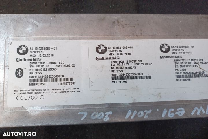 Modul Bluetooth 9231089 01 9231089 9231089 01 9231089 BMW Seria 3 E91 - 5