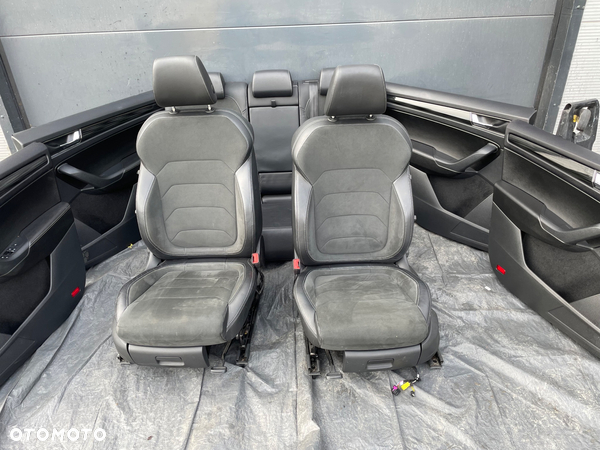 VW KODIAQ fotele kanapa wnetrze skóra alkantara super stan 28 tys przebiegu