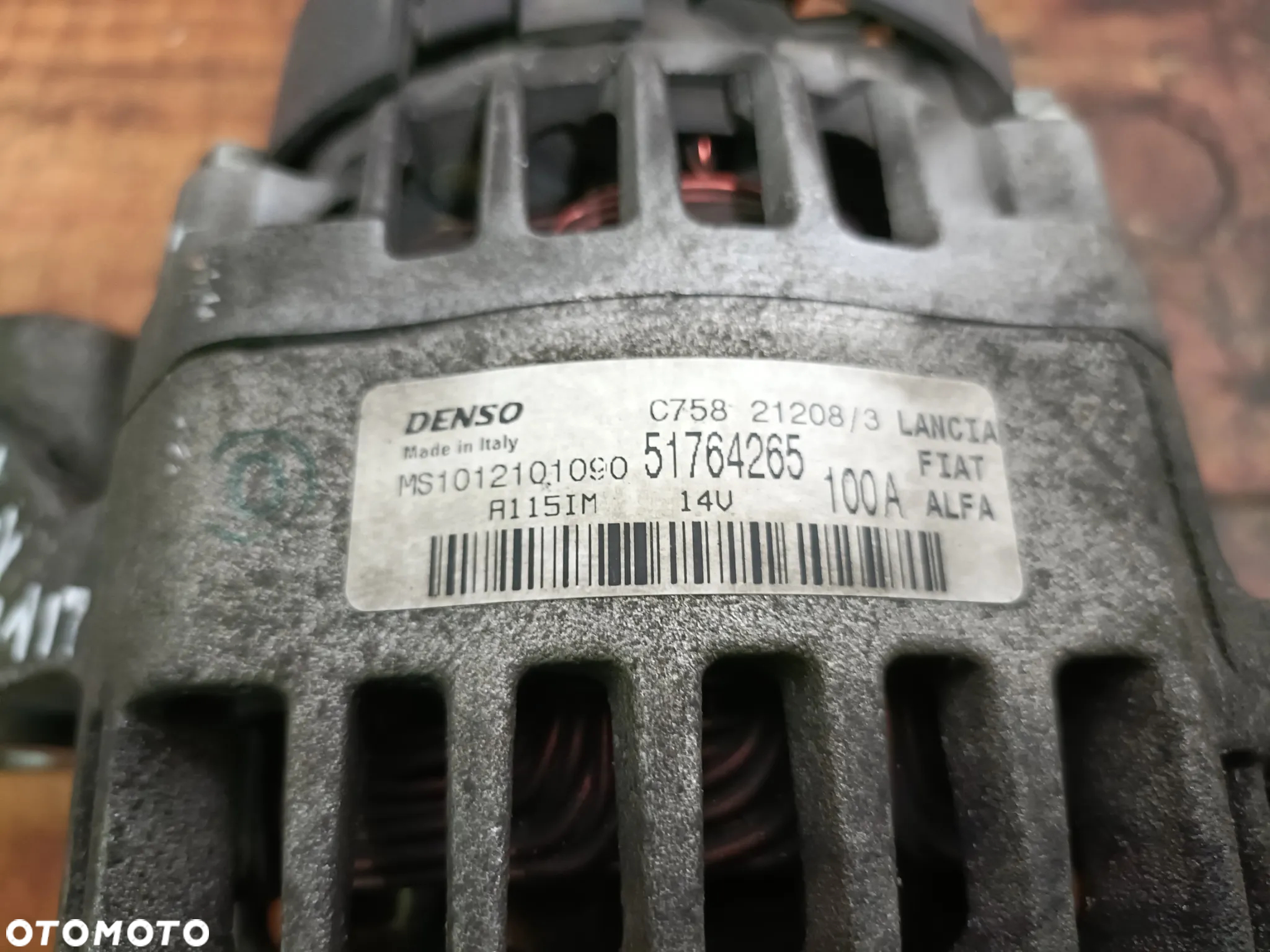 FIAT LINEA 07-15 1,6 M-JET alternator DENSO 51764265 * - 4