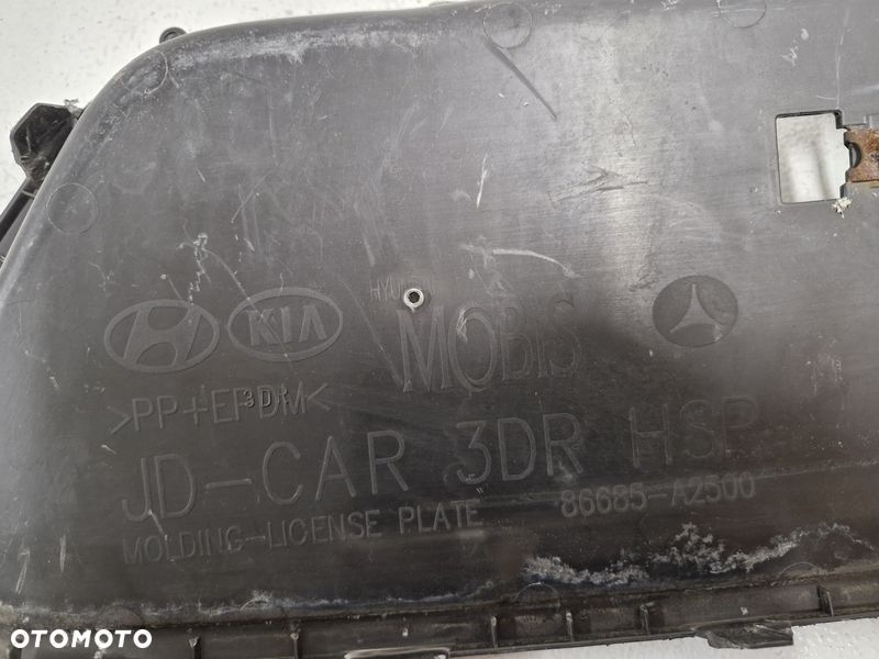 KIA PRO CEED PROCEED II 2 GT 3D RAMKA LISTWA ZDERZAKA TABLICY REJESTRACYJNEJ 866855-A2500 - 12