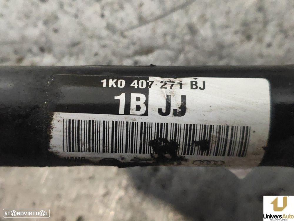 TRANSMISSÃO FRONTAL ESQUERDA VOLKSWAGEN GOLF VI 2008 -1K0407271BJ - 2