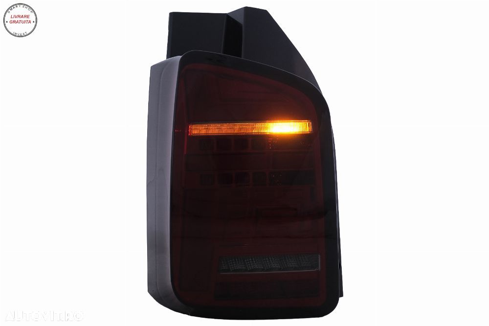 Stopuri Full LED VW Transporter V T5 Facelift (2010-2015) Rosu Fumuriu- livrare gratuita - 5