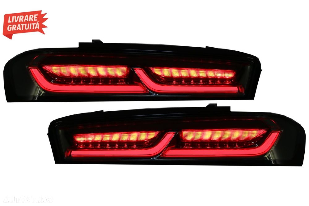 Stopuri FULL LED Chevrolet Camaro MK6 (05.2015-2018) Semnal Dinamic Secvential- livrare gratuita - 8