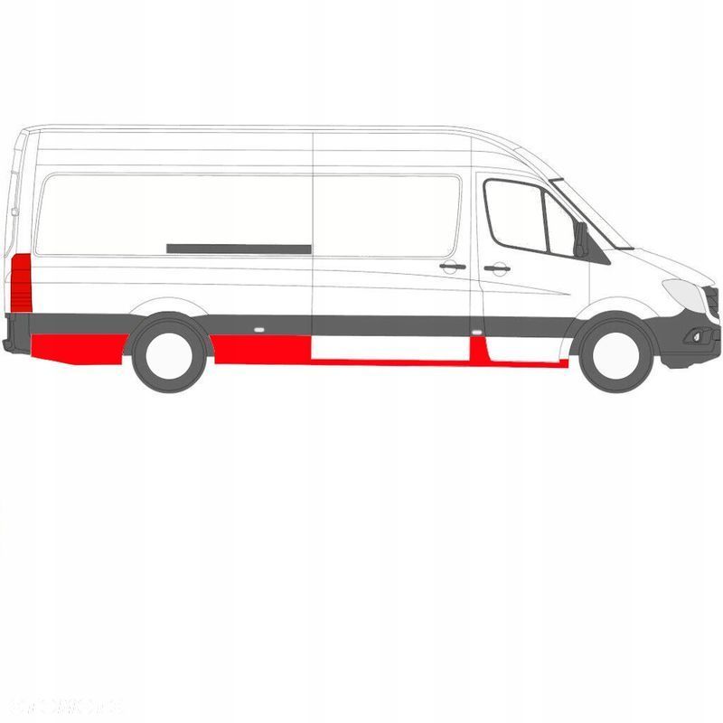 Reperaturka / progi Sprinter 906 / Crafter 06-17 wersja Średnia L3 Prawe - 1