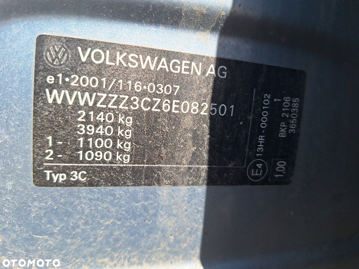VW VOLKSWAGEN PASSAT B6 3C 3C5 KOMBI VARIANT PÓŁKA CZARNA ROLETA BAGAŻNIKA - 5