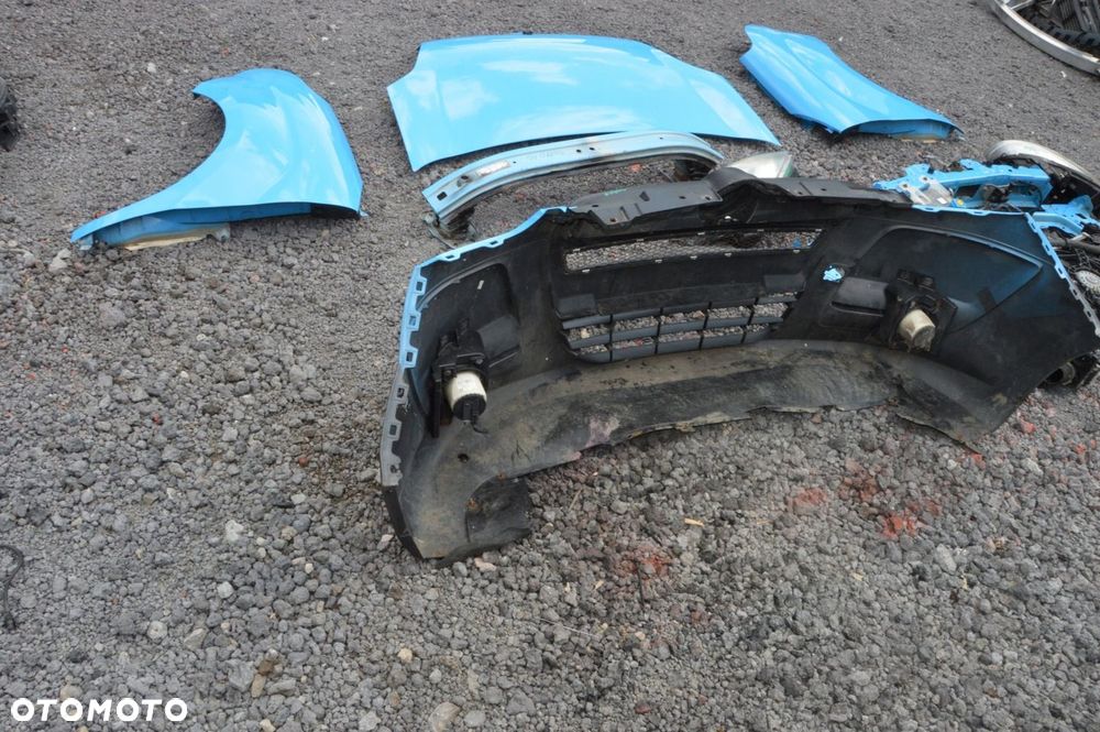 Zderzak maska błotnik lampa komplet przód fiat doblo ii 10r ral 5015 1.6 d - 8