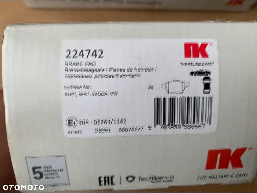 Tarcze klocki hamulcowe przód tył lewe prawe volkswagen Audi seat skoda - 6