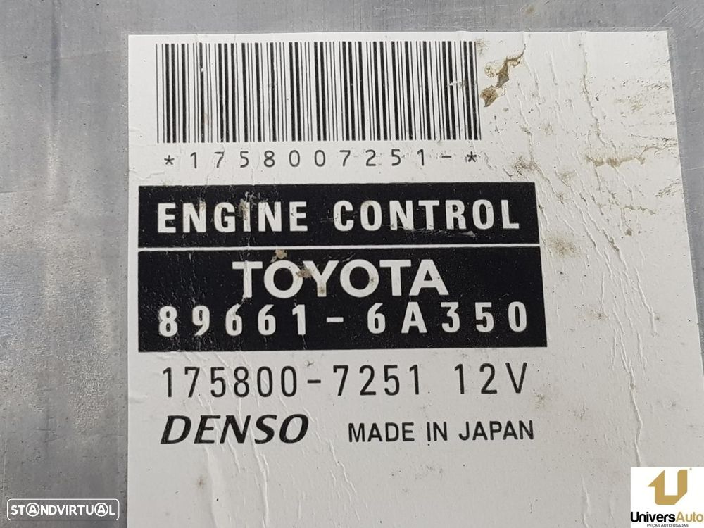CENTRALINA MOTOR UCE TOYOTA LAND CRUISER PRADO 2005 -896616A350 - 1