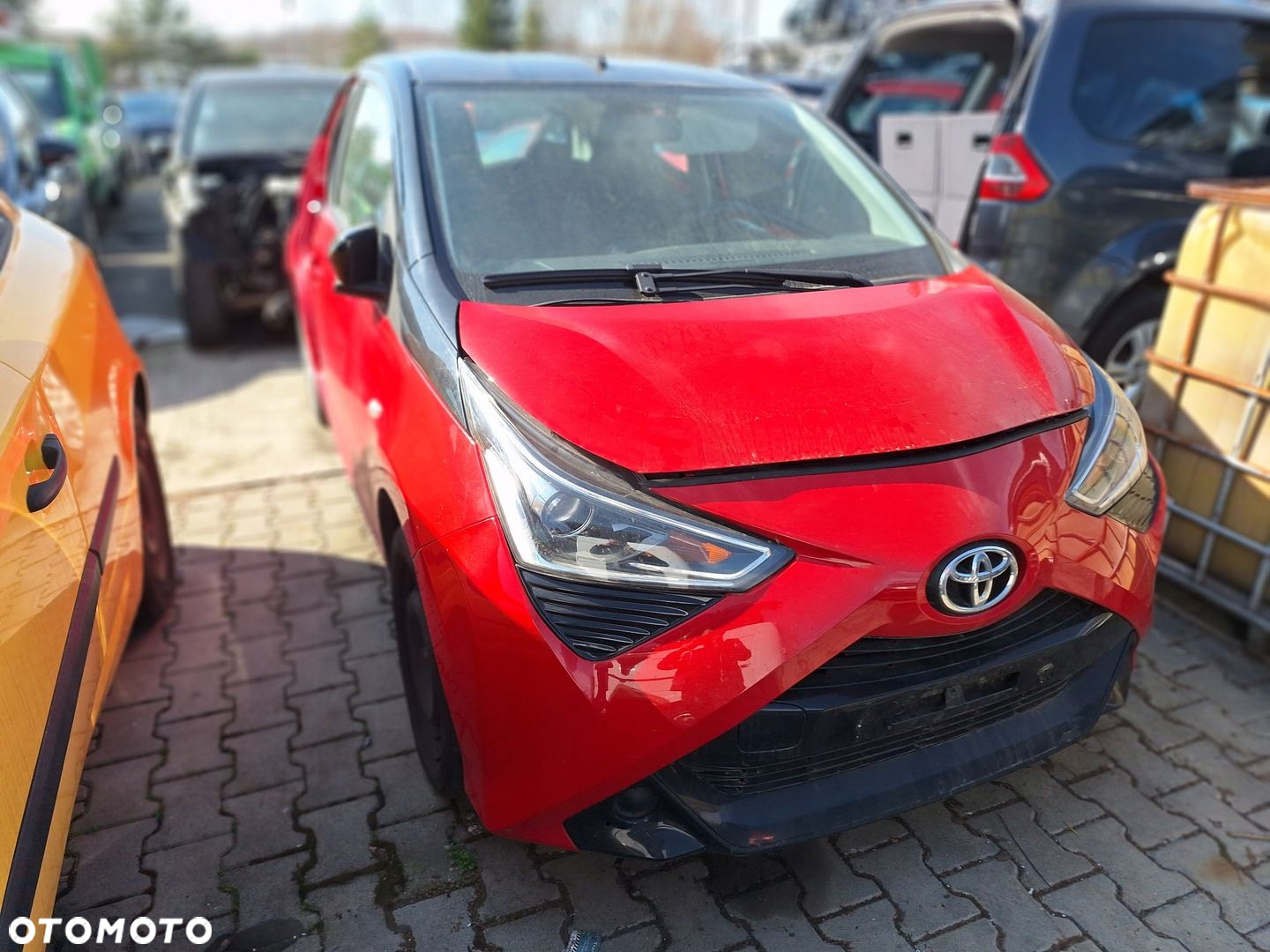 TOYOTA AYGO 2 II B4 LIFT 18- PRZÓD ZDERZAK BŁOTNIK MASKA LAMPA LED 3P0 3PO - 2