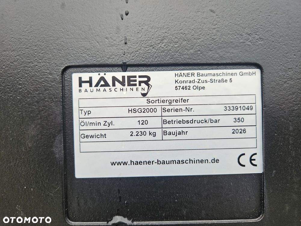 NOWY CHWYTAK SORTUJĄCY Haner HSG 2000 2026 rok , MUSTANG GRP - 8