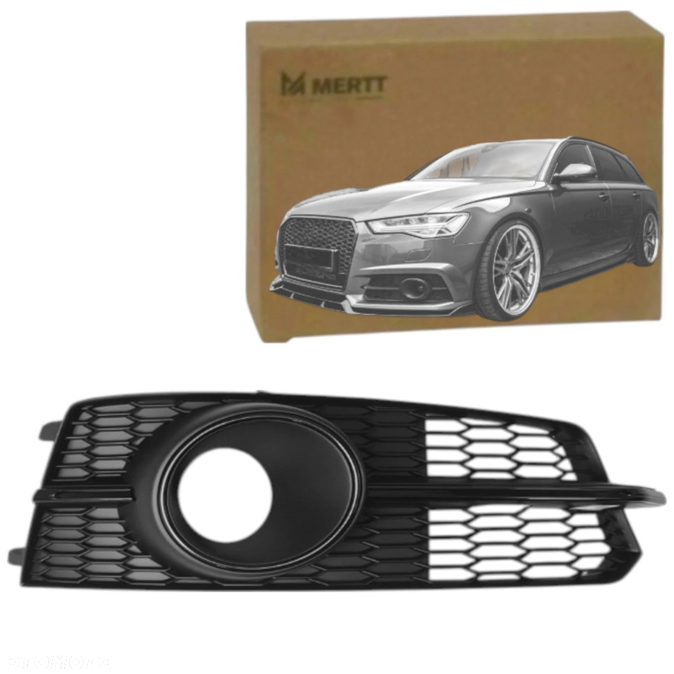 AUDI A6 C7 S-LINE 2014-2018 ATRAPY KRATKI ZAŚLEPKI ZDERZAK PRZÓD ZESTAW - 3