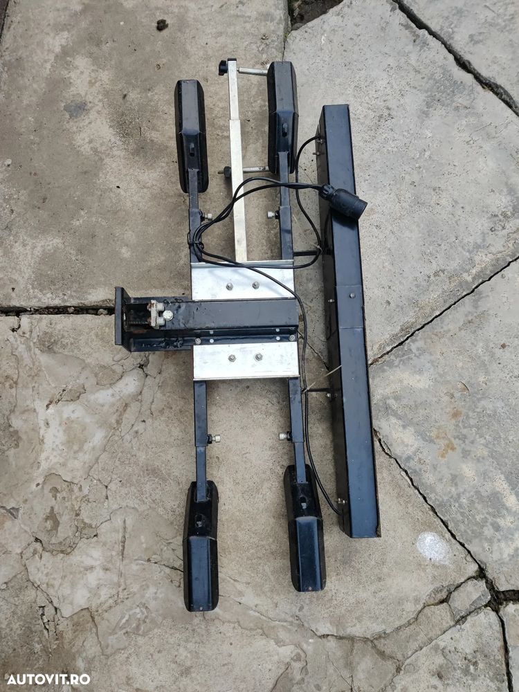 Suport auto de transport 2 biciclete pe carlig remorcare - universal - 3