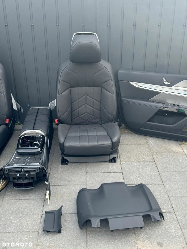 FOTELE TAPICERKA BMW 7 G70 INDIVIDUAL CZARNE MASAŻ WENTYLACJA GRZANE - 7