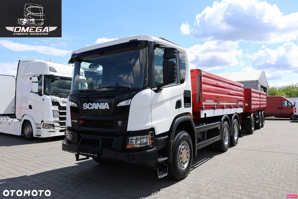 Scania P 450 XT / 6X4 /  WYWROTKA + PRZYCZEPA / ZESTAW / - 1