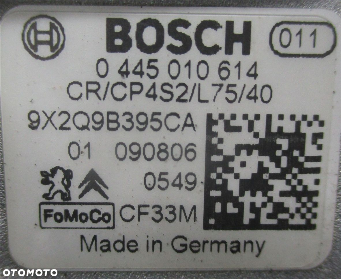 POMPA WTRYSKOWA CITROEN C5 III JAGUAR XF 3.0 HDI 0445010614 9X2Q-9B395-CA - 4