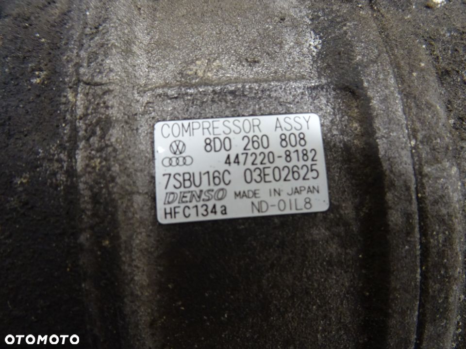 VW PASSAT B5 LIFT 2.0B SPRĘŻARKA KOMPRESOR KLIMATYZACJI 8D0260805J - 6