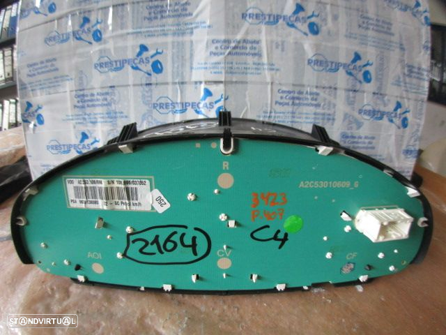 Quadrante 9658138080 A2C53106696 PEUGEOT  407 FASE 1 2005 2.0I 16V 140CV 4P CINZENTO KM/H  DIGITAL - 2