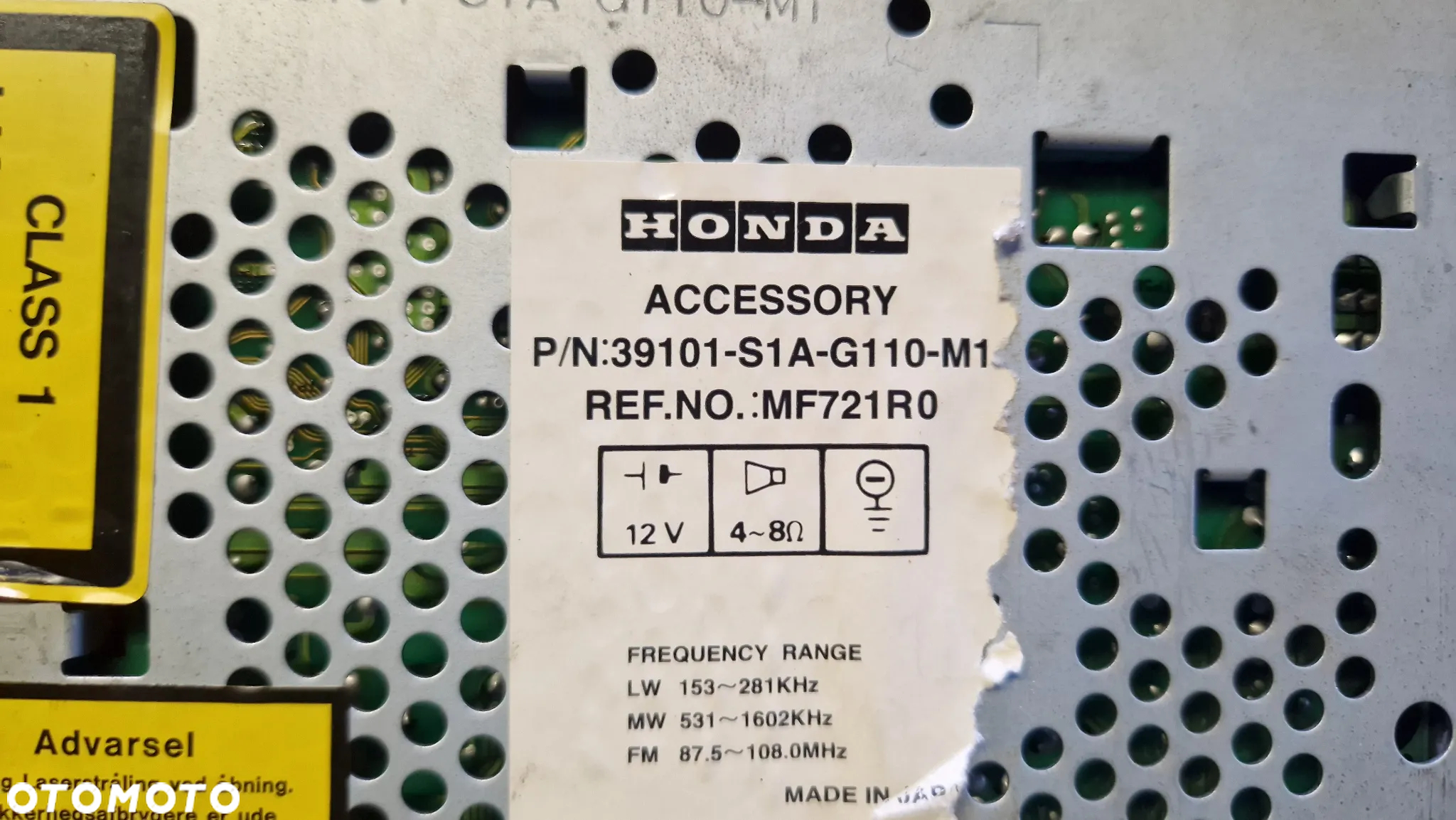HONDA ACCORD VI RADIO CD BOSE 39101-S1A-G110-M1 - 4