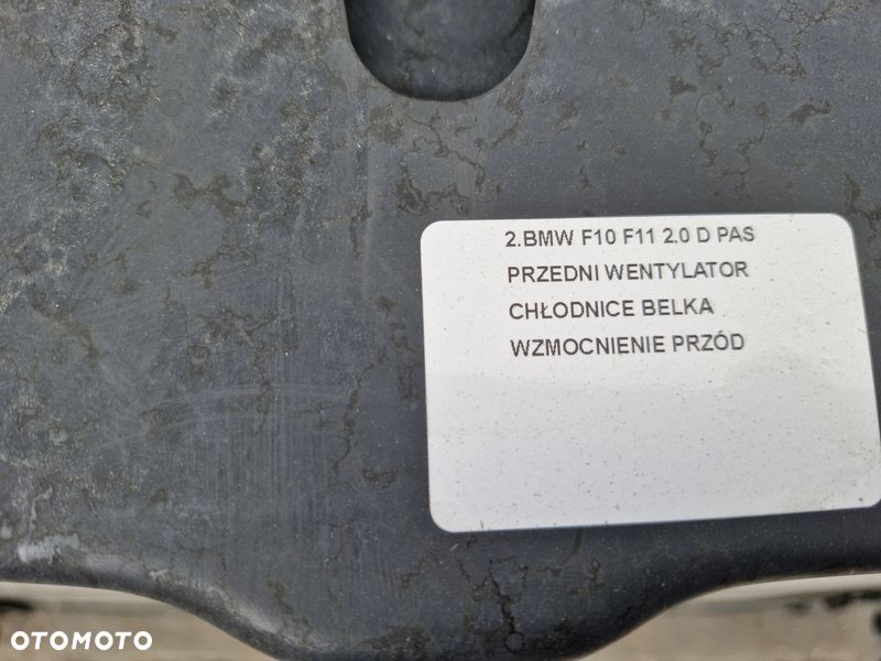 BMW F10 F11 2.0 D PAS PRZEDNI WENTYLATOR CHŁODNICE BELKA WZMOCNIENIE PRZÓD - 7