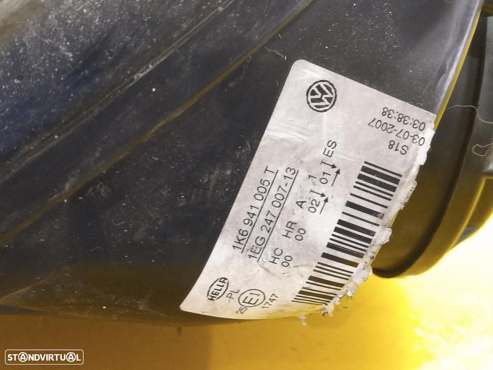 FAROL ESQUERDO VOLKSWAGEN GOLF V 1K110.2003 - 3
