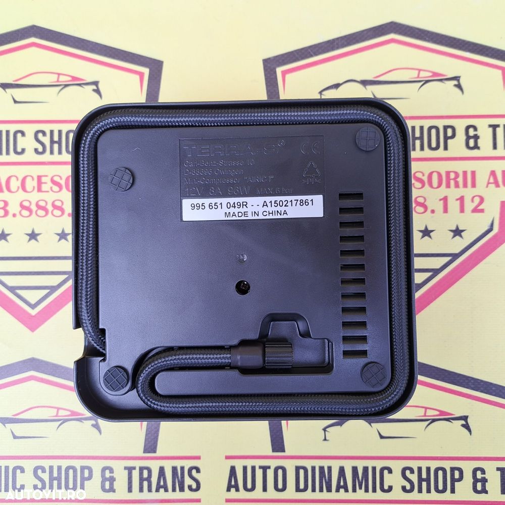 Compresor auto umflat roti original Dacia Renault 12V 96W 8A neutiliza - 5