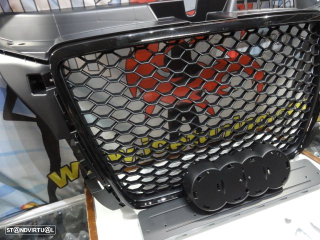 Grelha frontal audi a3 8P 08-12 HATCHBACK / SPORTBACK / CABRIO RS3 look com suporte para simbolo - 2