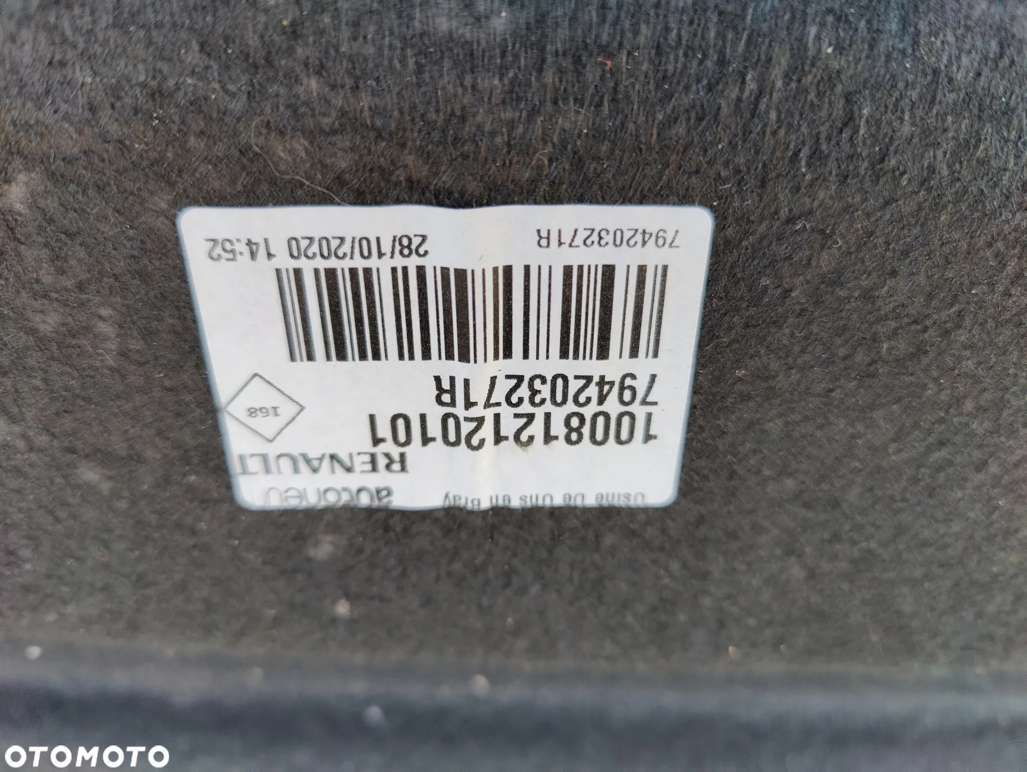 RENAULT ZOE II PÓŁKA BAGAŻNIKA 794203271R - 5