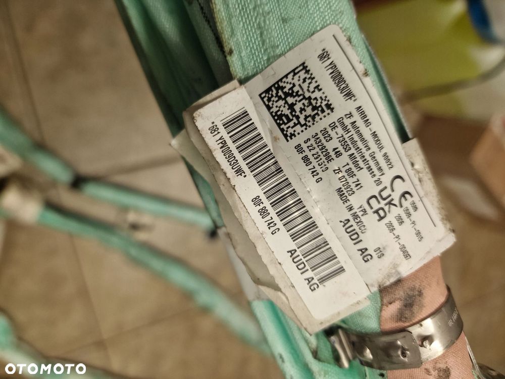 kurtyna airbag audi q5 80a sportback 80f880742g 80f880741g komplet - 2