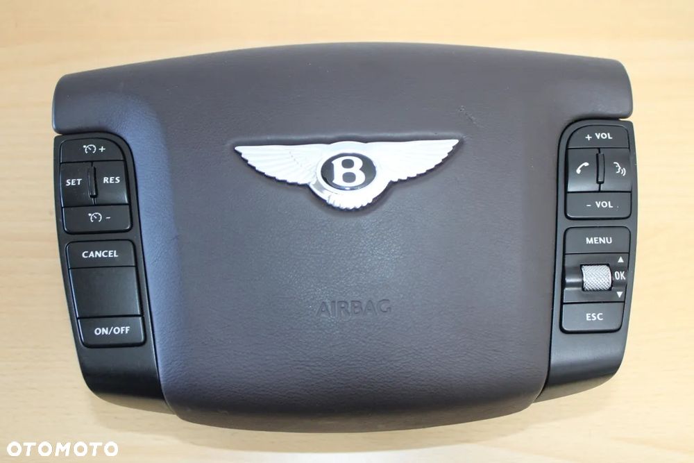 Airbag poduszka kierowcy brązowa OE Bentley Continental GT GTC Flying Spur - 10
